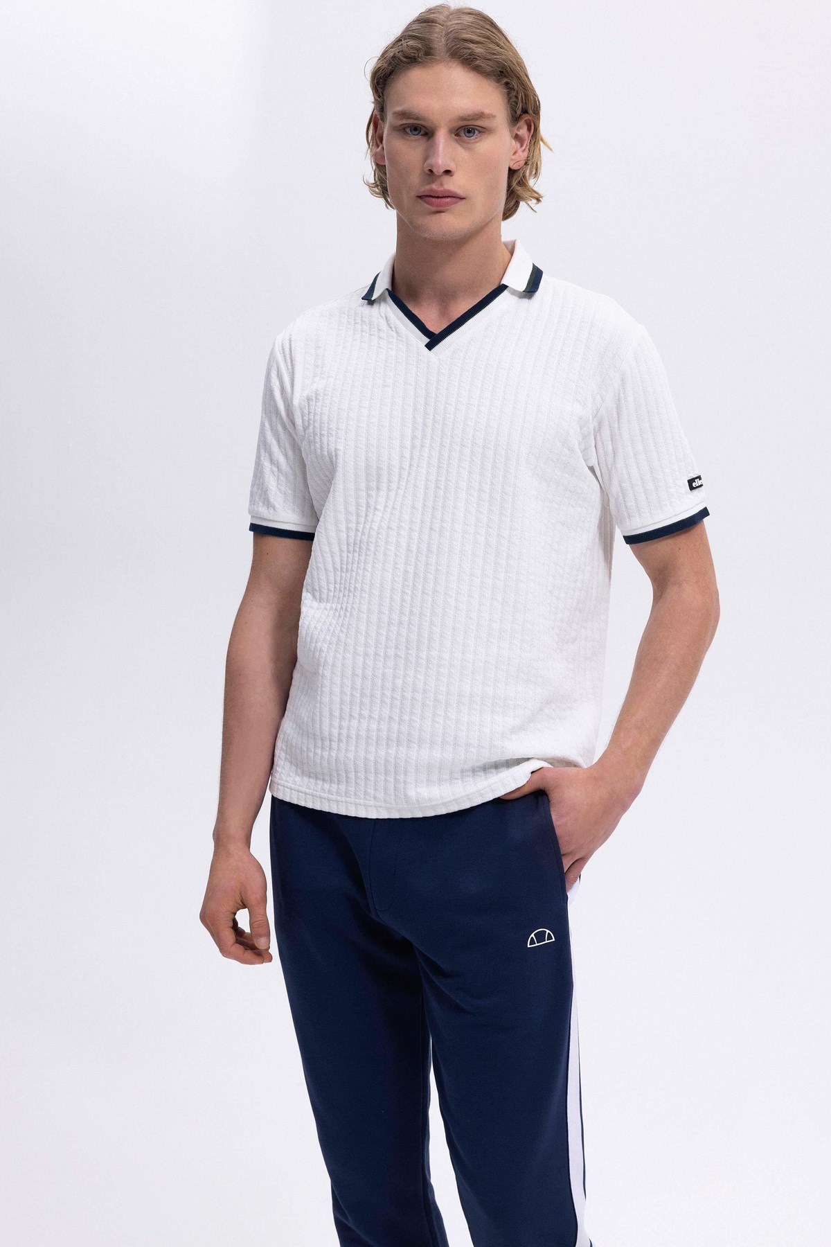 Ellesse Erkek Polo Tişört Em491-Of Ekru