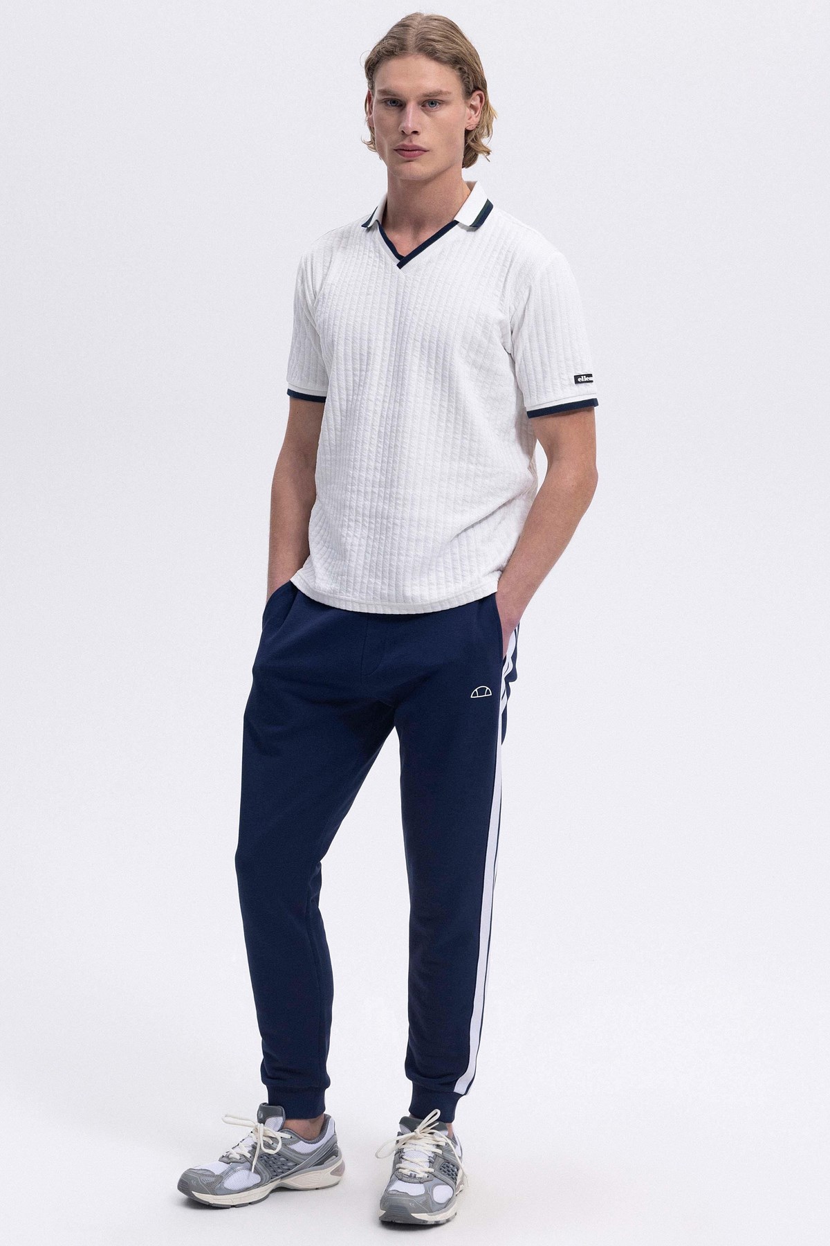 Ellesse Erkek Polo Tişört Em491-Of Ekru