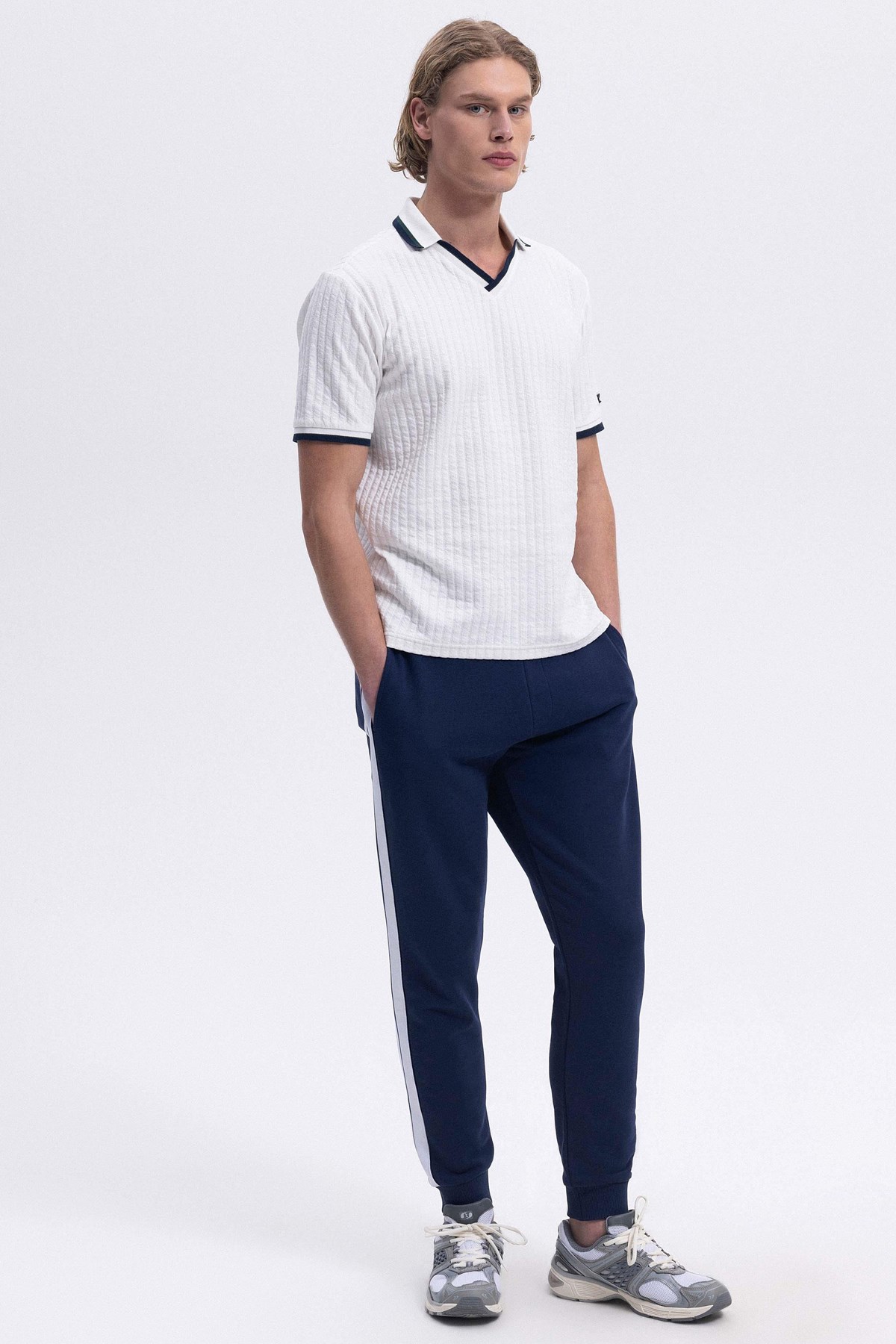 Ellesse Erkek Polo Tişört Em491-Of Ekru