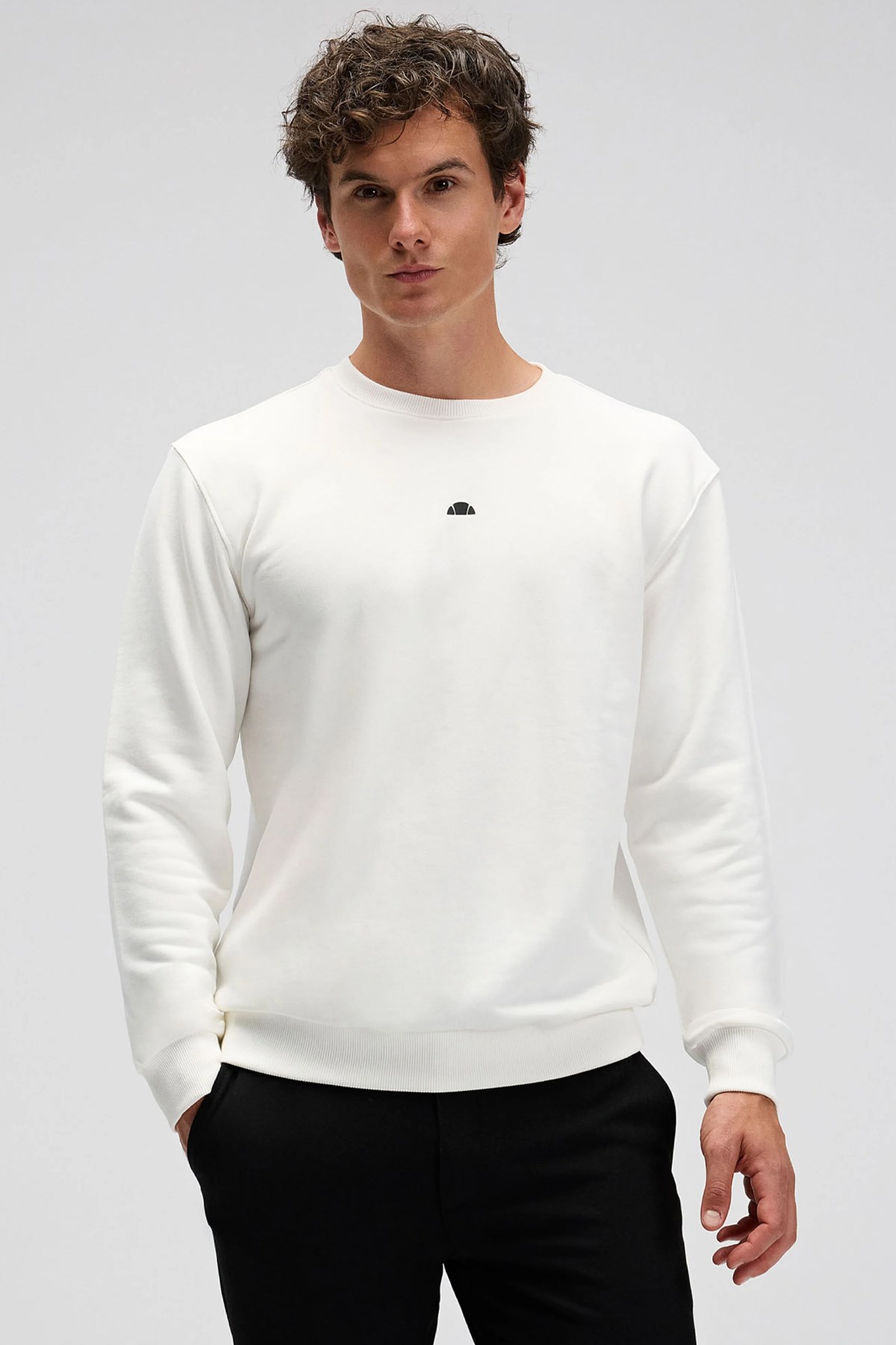 Ellesse Erkek Sweatshirt EM556-OF Beyaz
