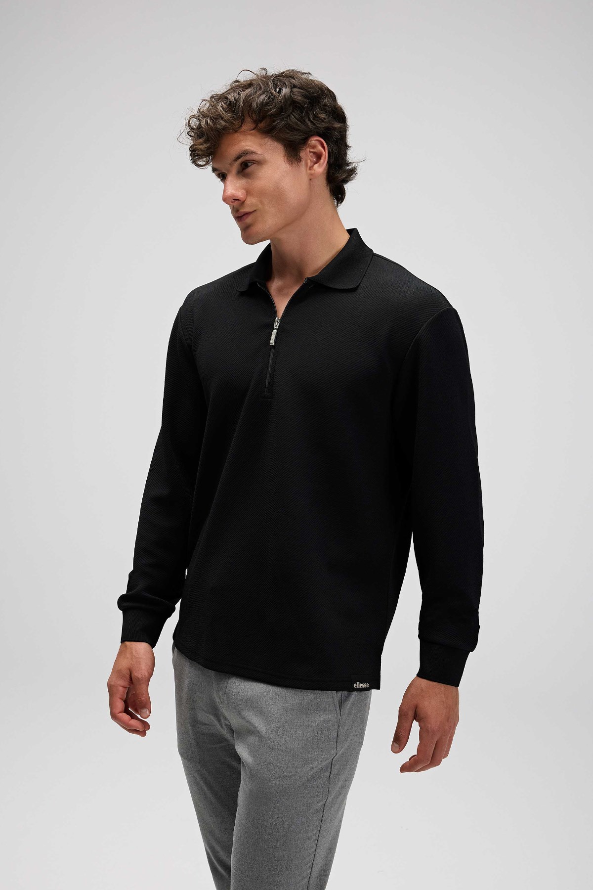 Ellesse Erkek Sweatshirt EM601-BK Siyah