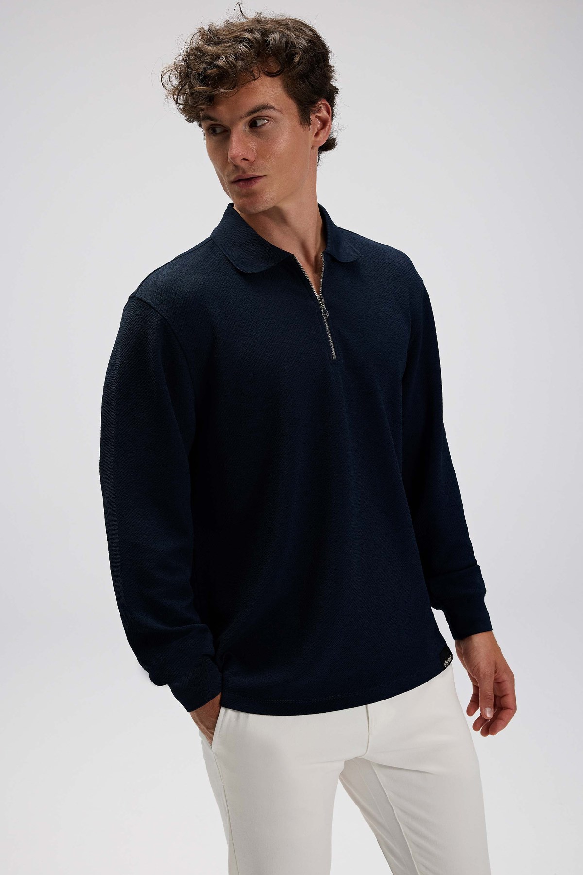 Ellesse Erkek Sweatshirt EM601-NV Lacivert