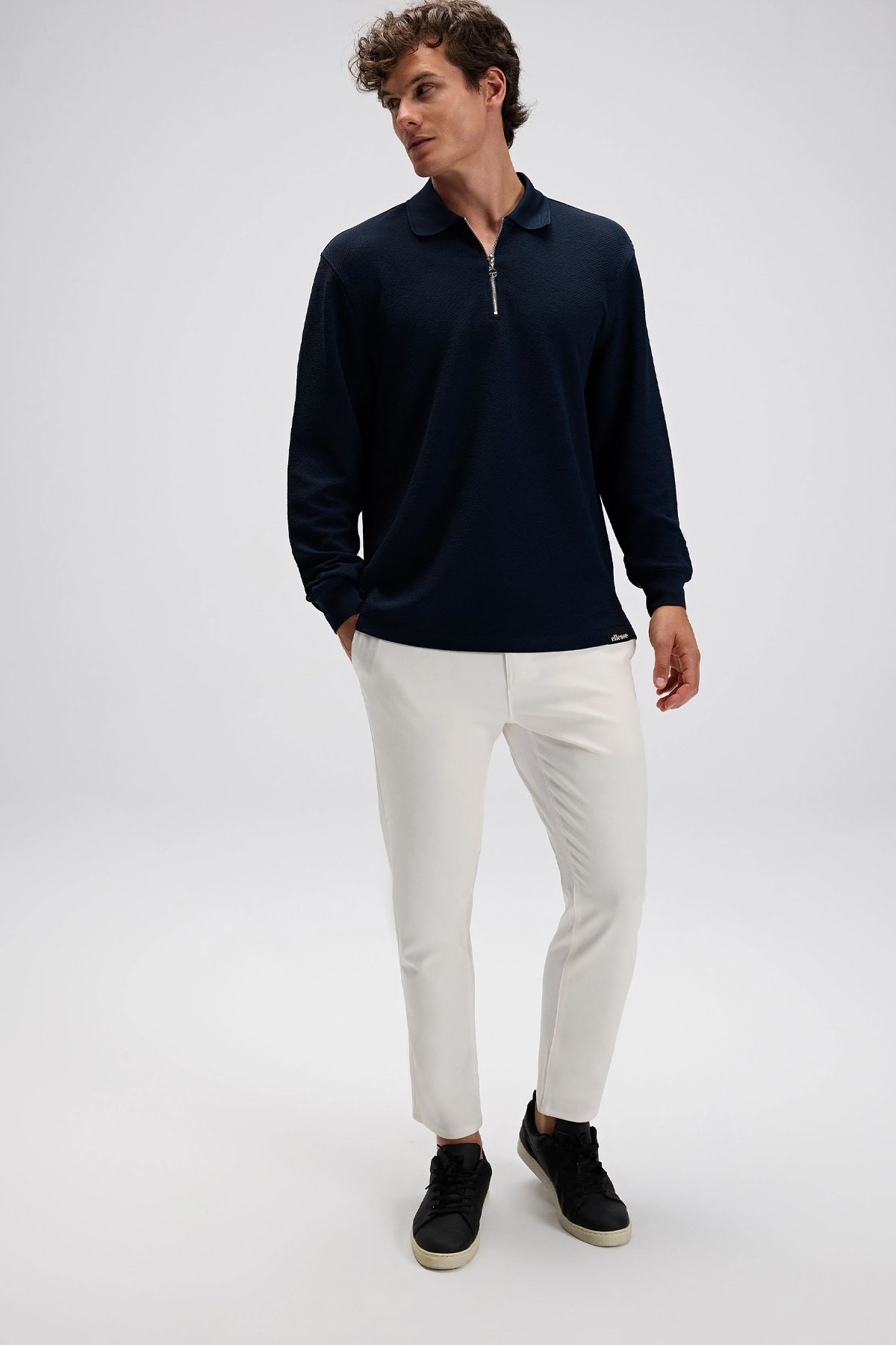Ellesse Erkek Sweatshirt EM601-NV Lacivert