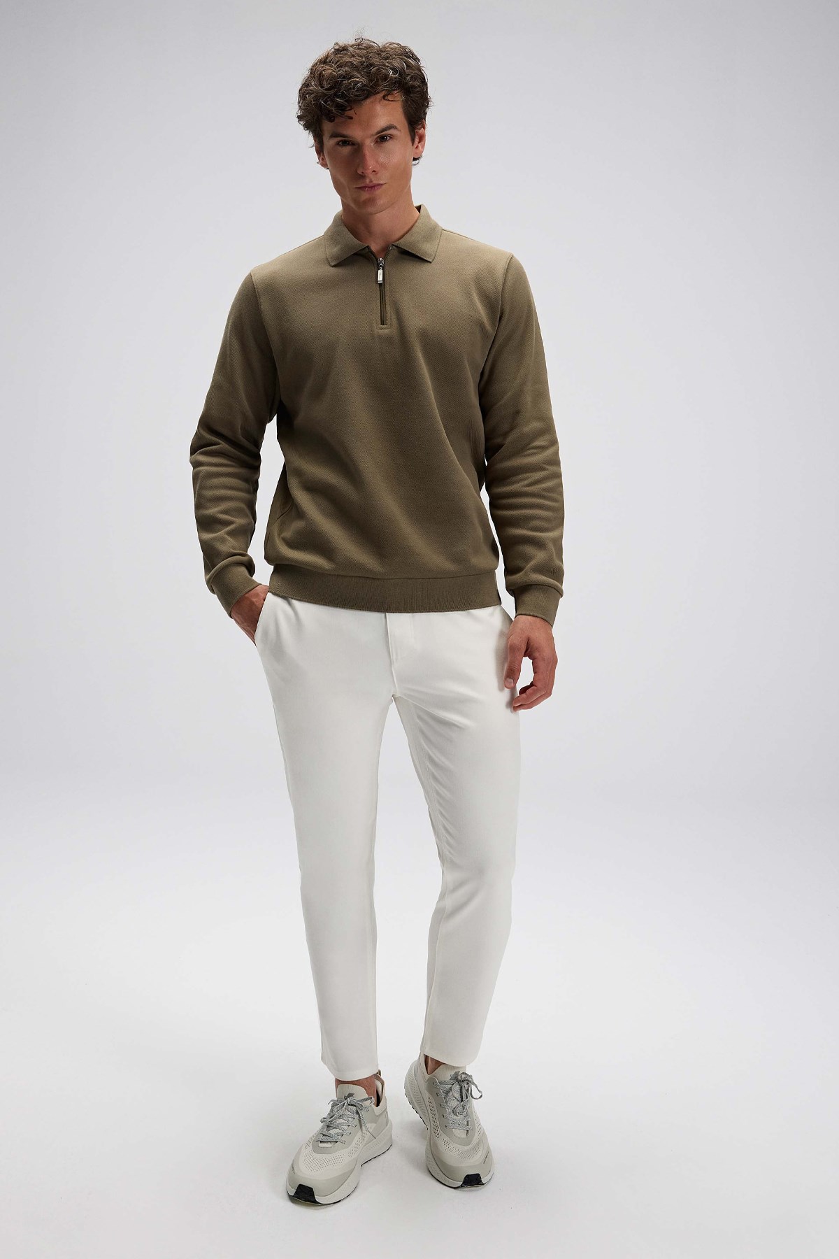 Ellesse Erkek Sweatshirt EM602-KH Haki