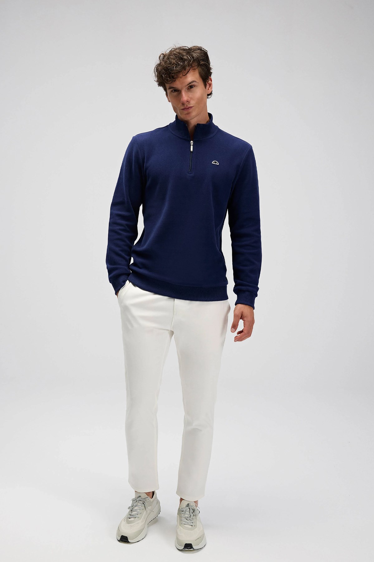 Ellesse Erkek Sweatshirt EM603-NV Lacivert