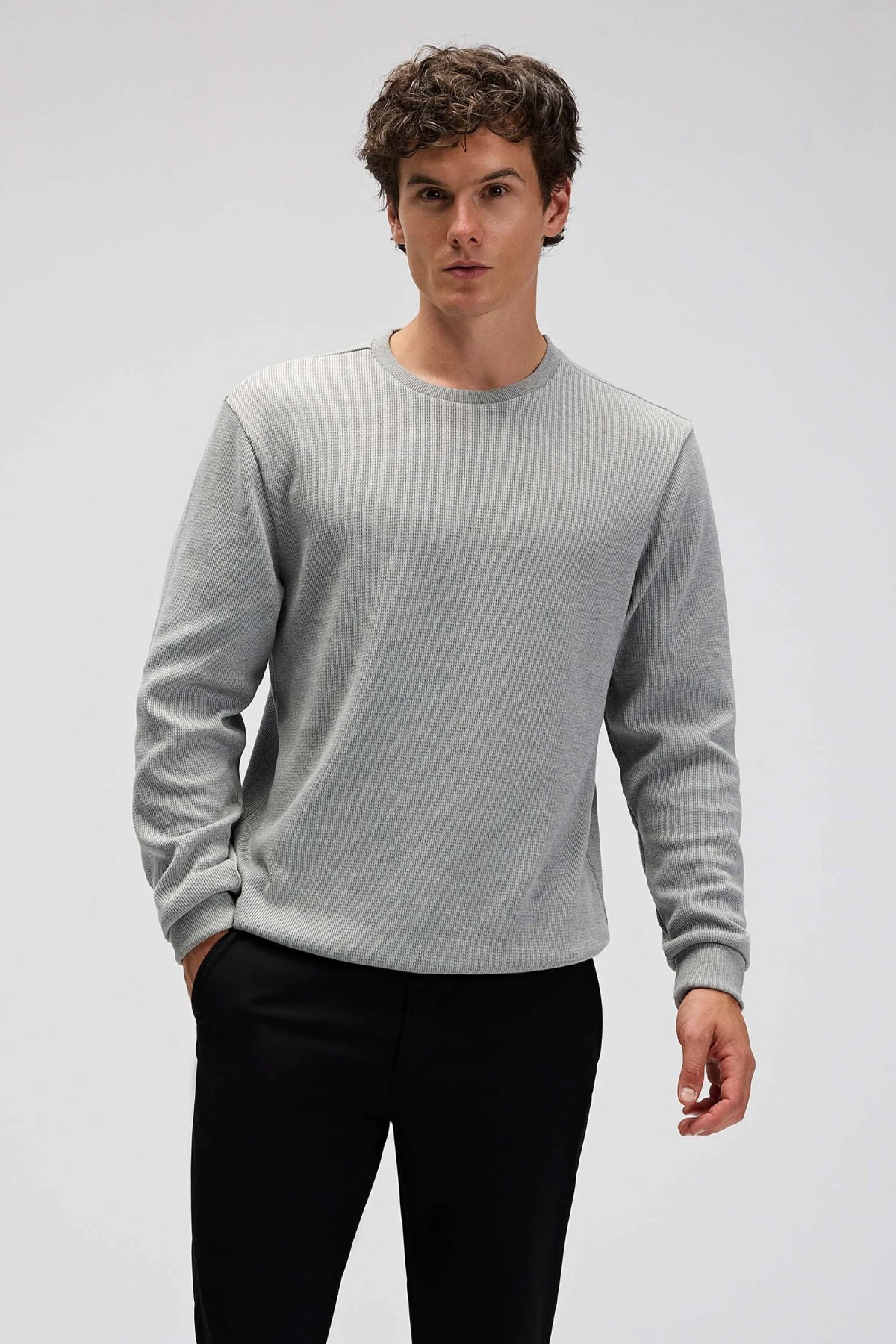 Ellesse Erkek Kazak EM615-GR Gri