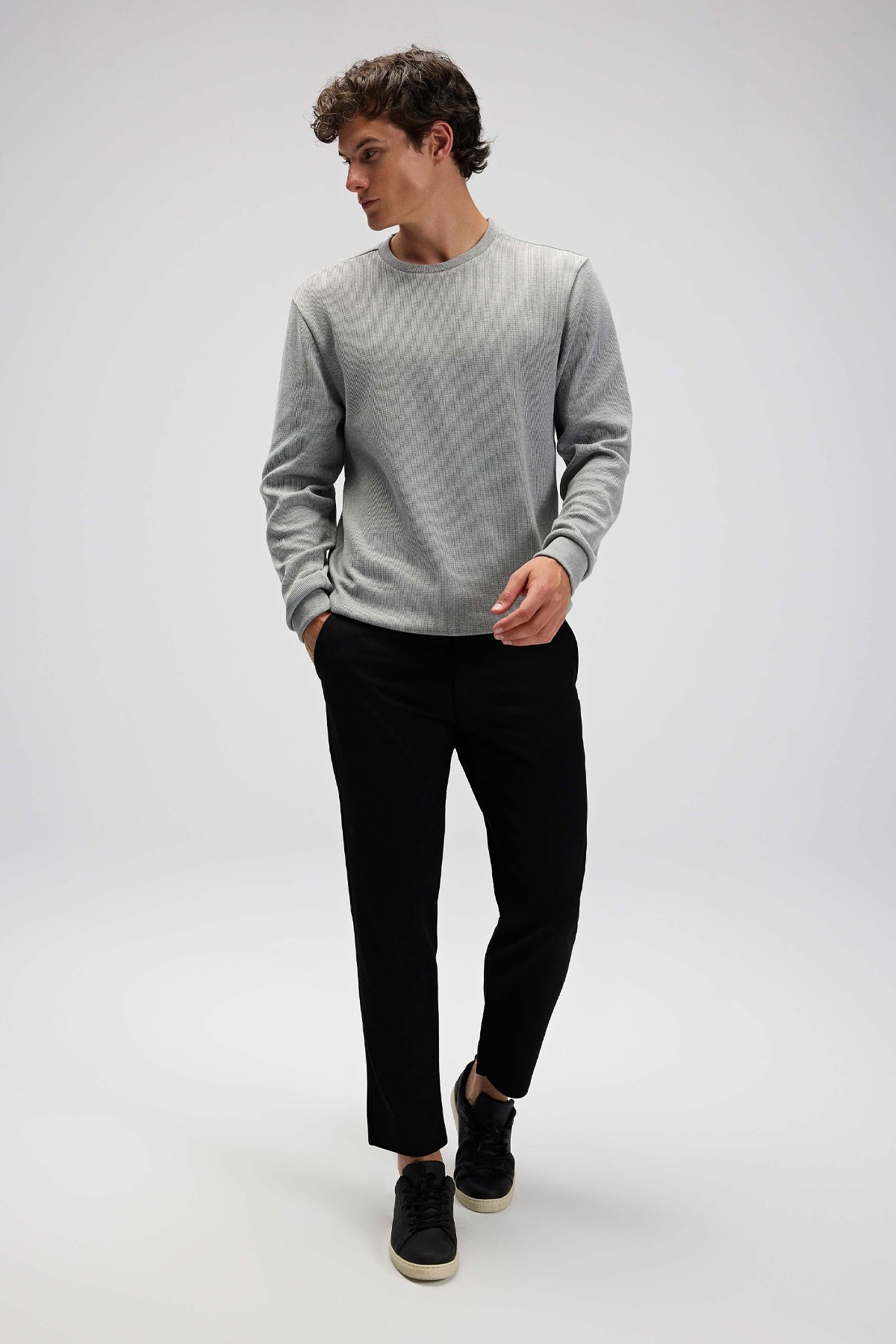 Ellesse Erkek Kazak EM615-GR Gri