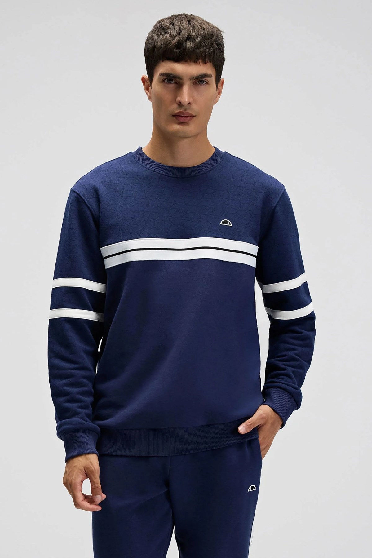 Ellesse Erkek Sweatshirt EM618-NV Lacivert