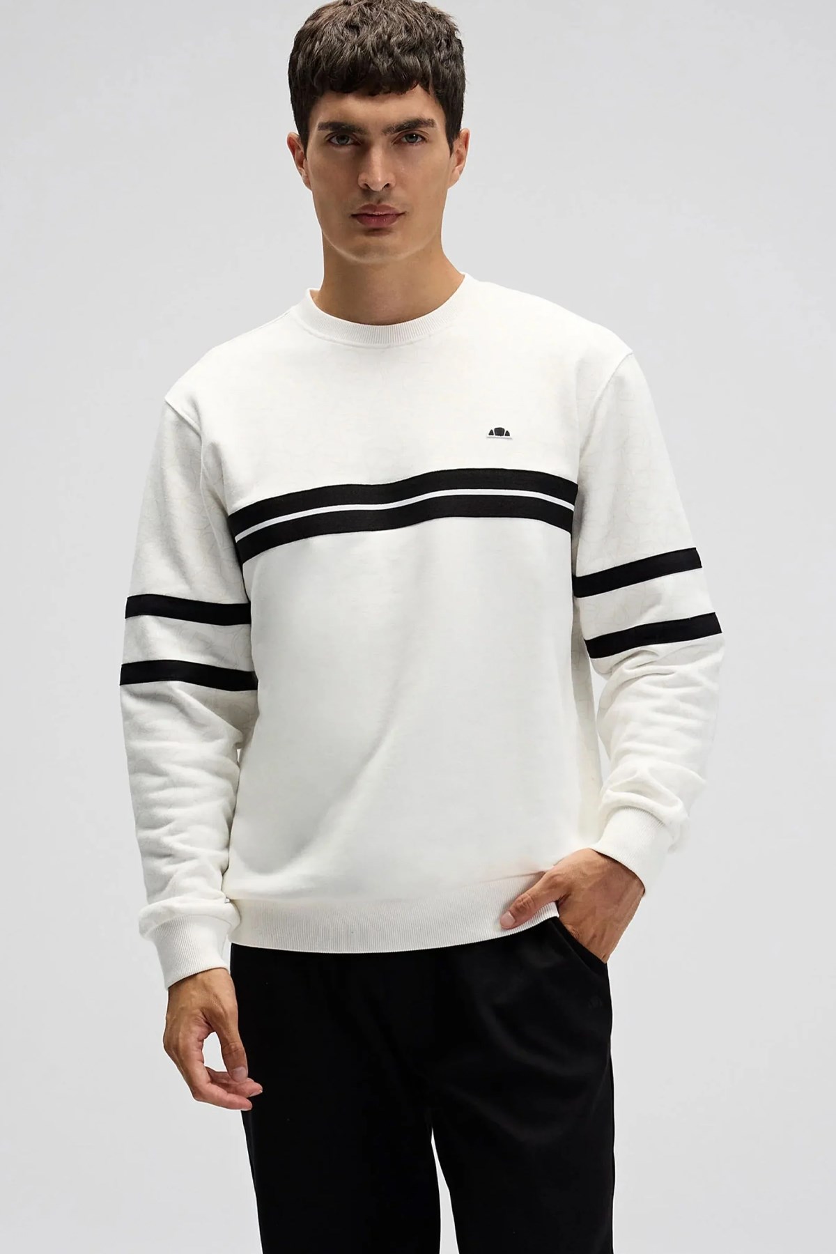 Ellesse Erkek Sweatshirt EM618-OF Beyaz