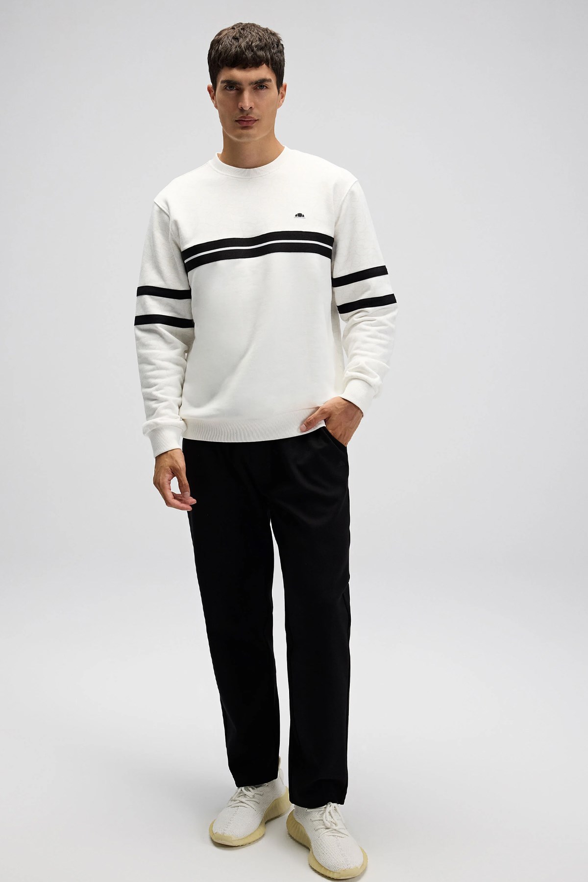 Ellesse Erkek Sweatshirt EM618-OF Beyaz