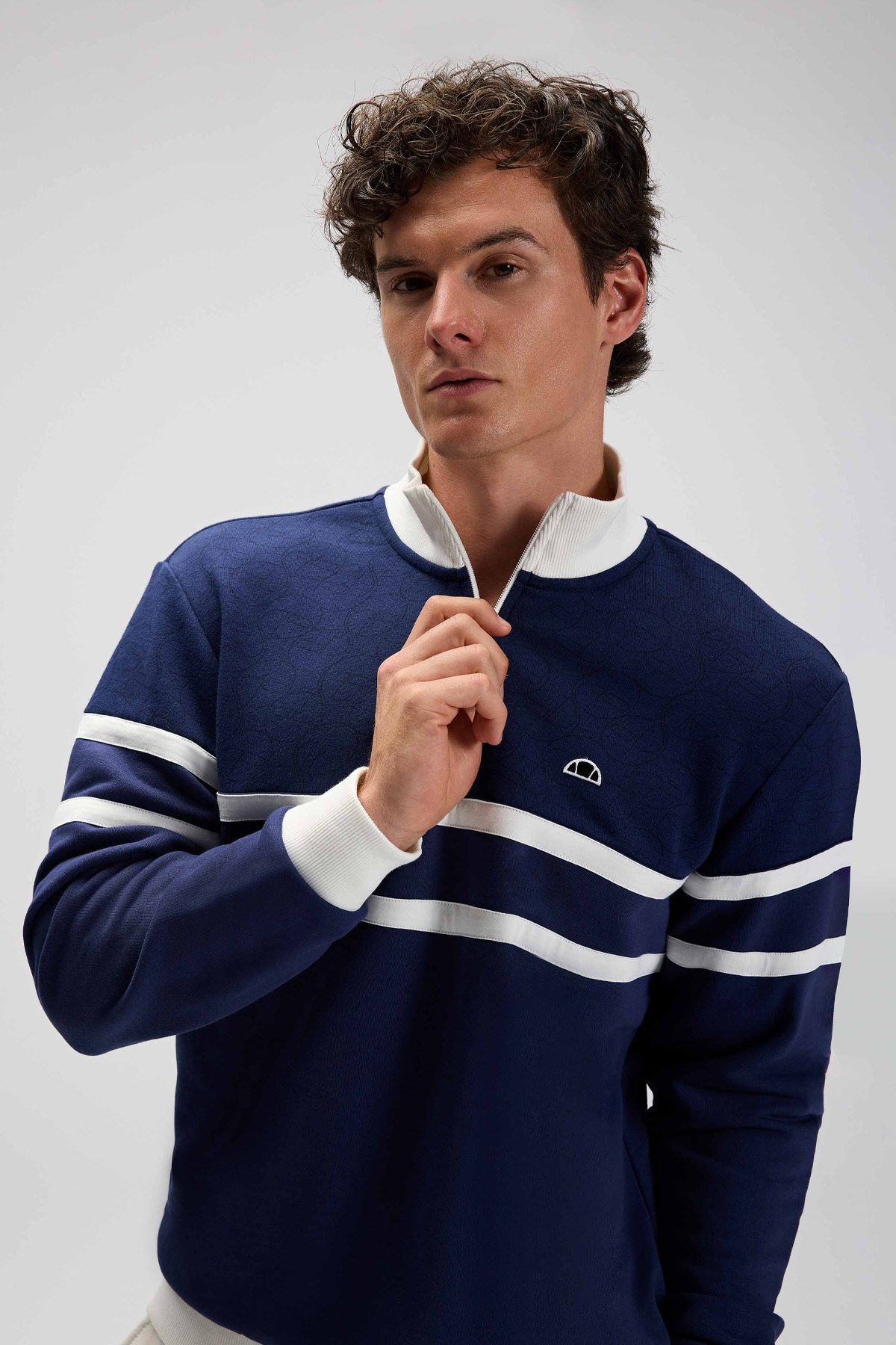 Ellesse Erkek Sweatshirt EM619-NV Lacivert