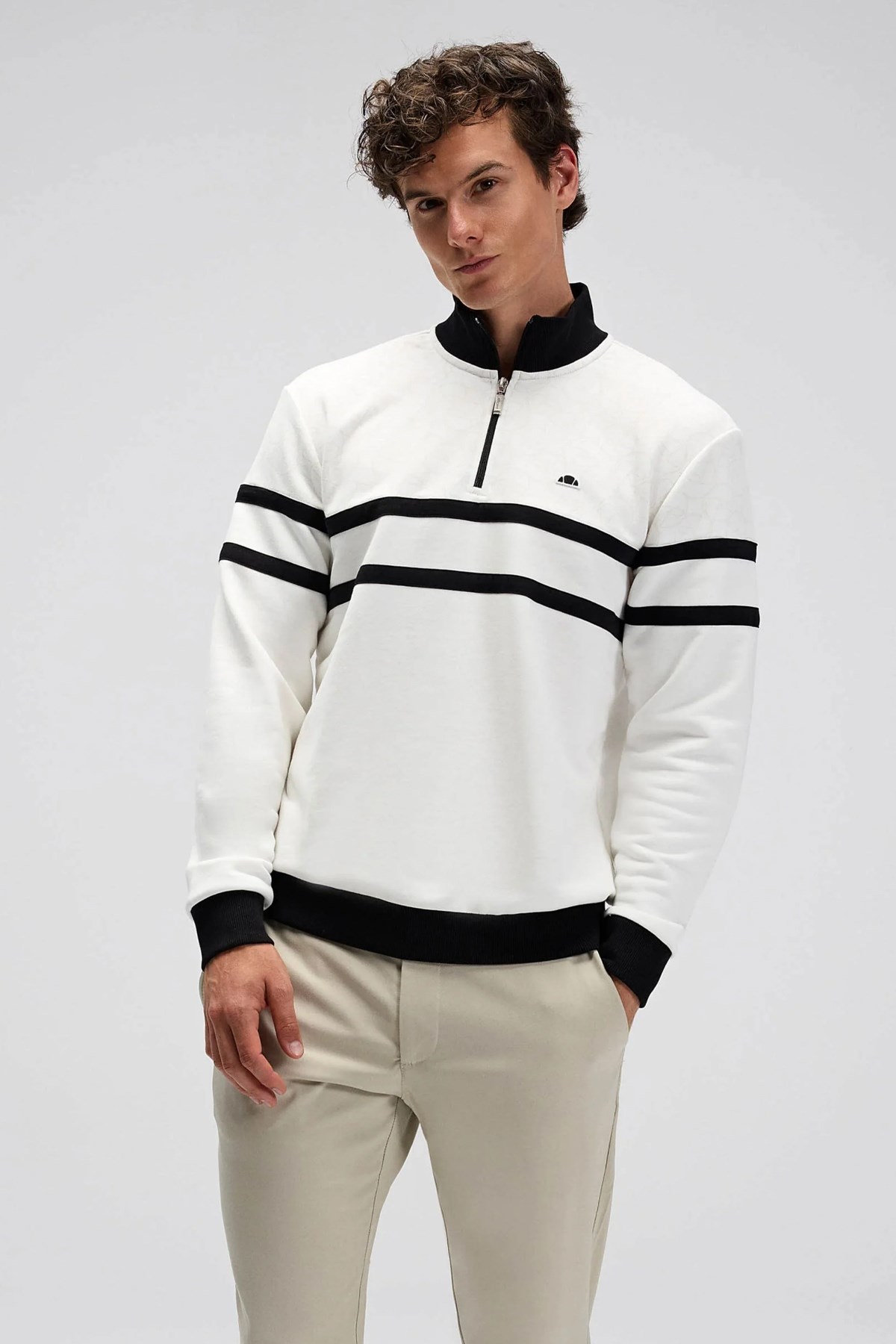 Ellesse Erkek Sweatshirt EM619-OF Beyaz