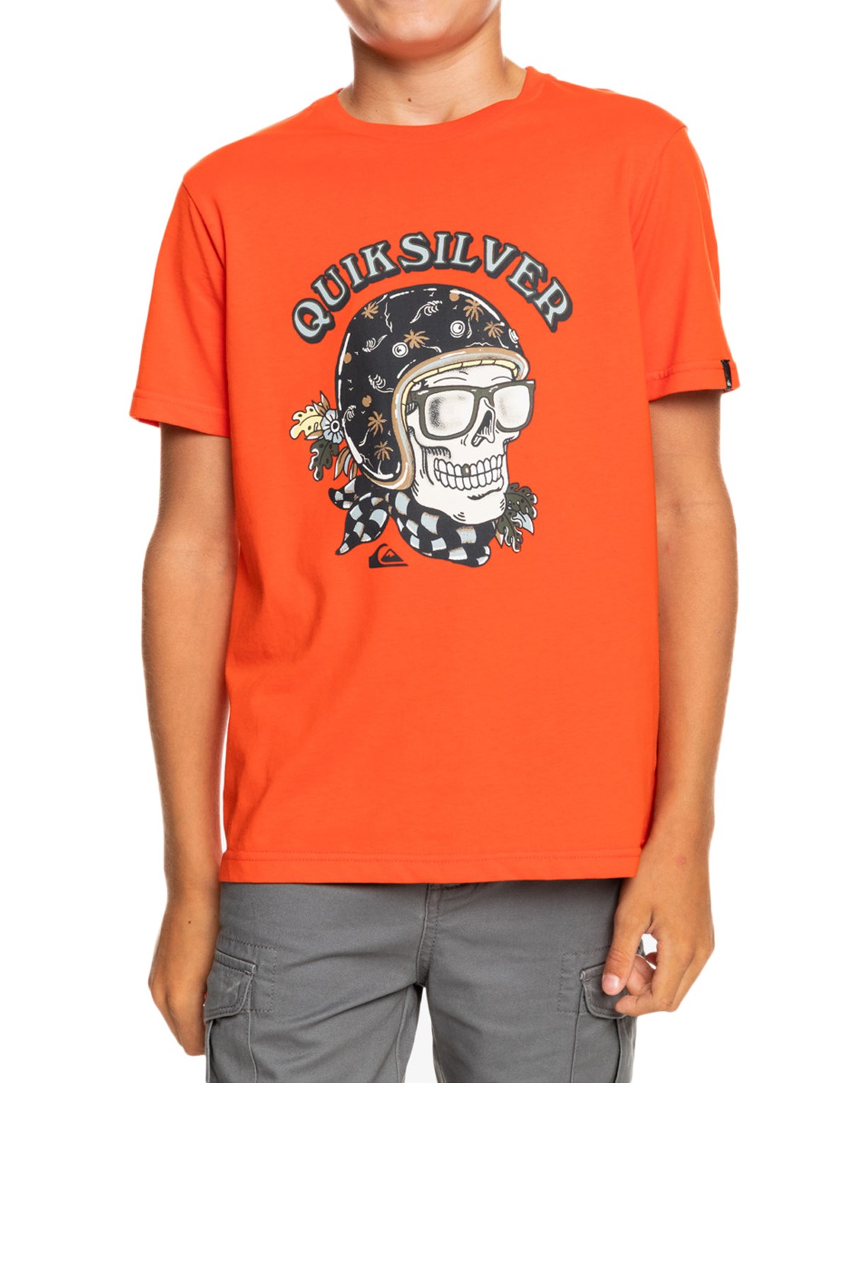 Quiksilver Skull Trooper Çocuk Tişört EQBZT04419 Kırmızı