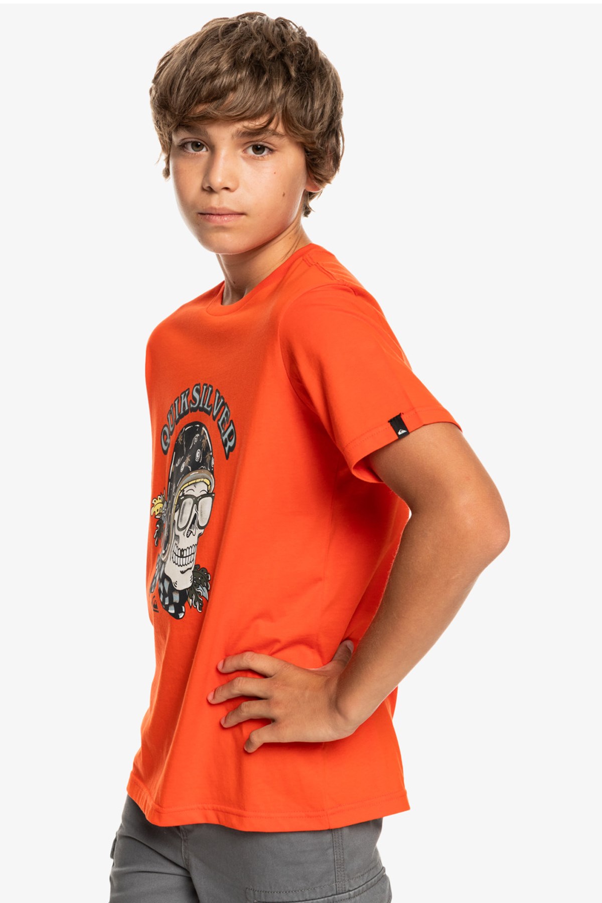 Quiksilver Skull Trooper Çocuk Tişört EQBZT04419 Kırmızı