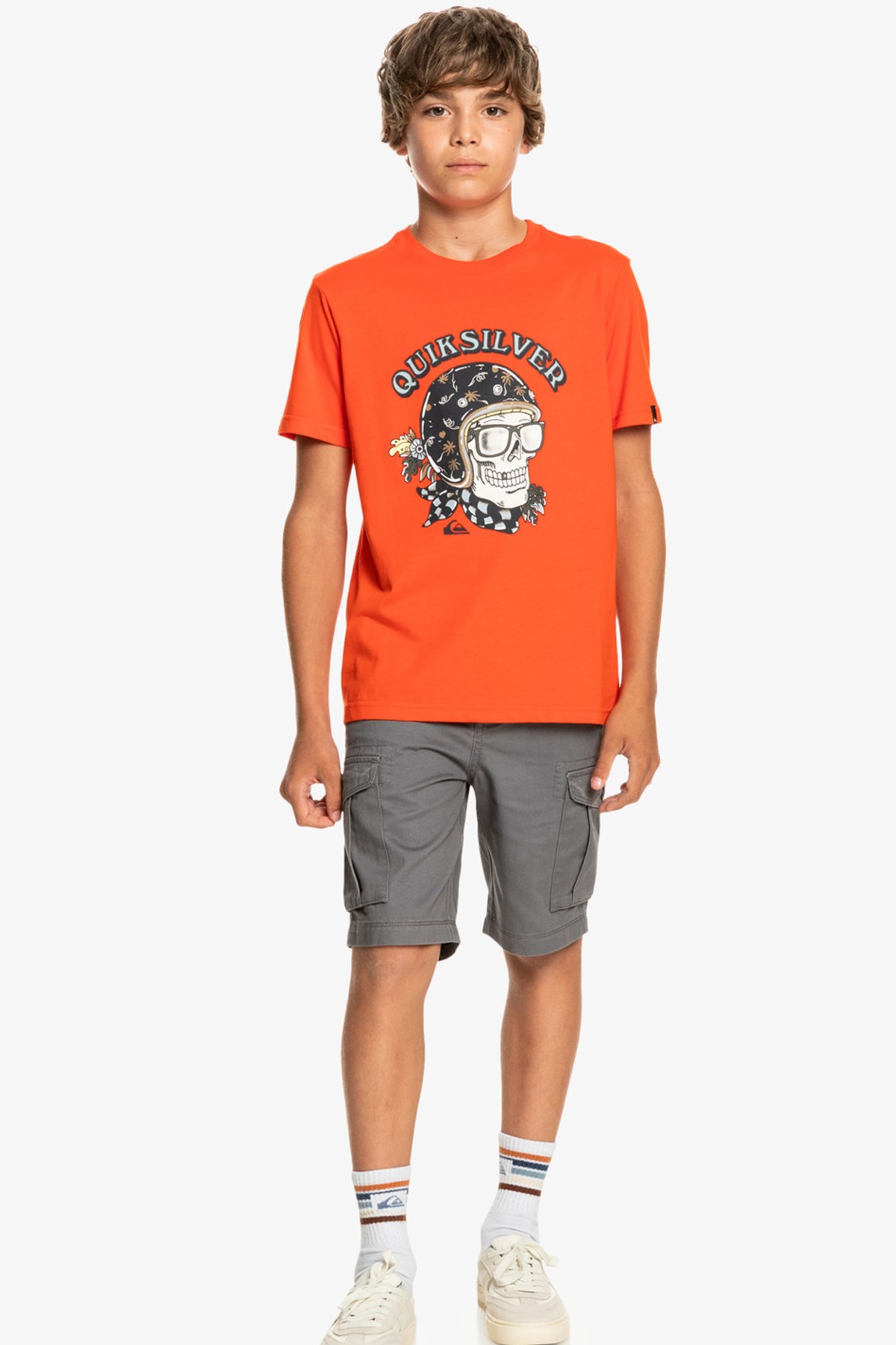 Quiksilver Skull Trooper Çocuk Tişört EQBZT04419 Kırmızı