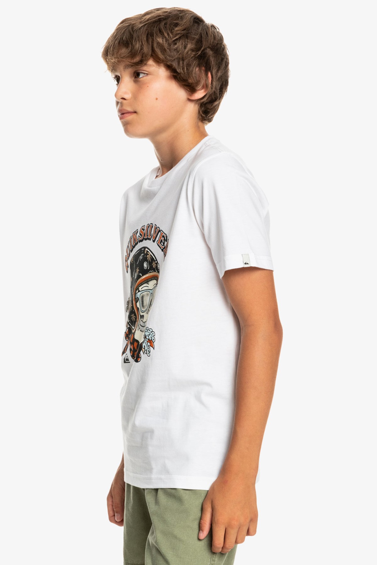Quiksilver Skull Trooper Çocuk Tişört EQBZT04419 Beyaz