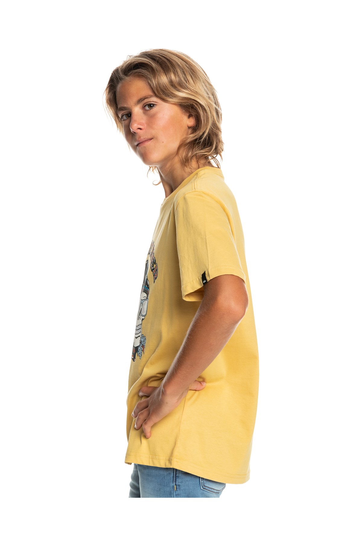 Quiksilver Skull Trooper Çocuk Tişört EQBZT04419 Gri