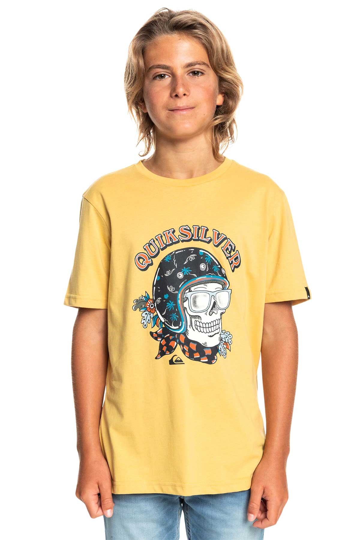 Quiksilver Skull Trooper Çocuk Tişört EQBZT04419 Gri