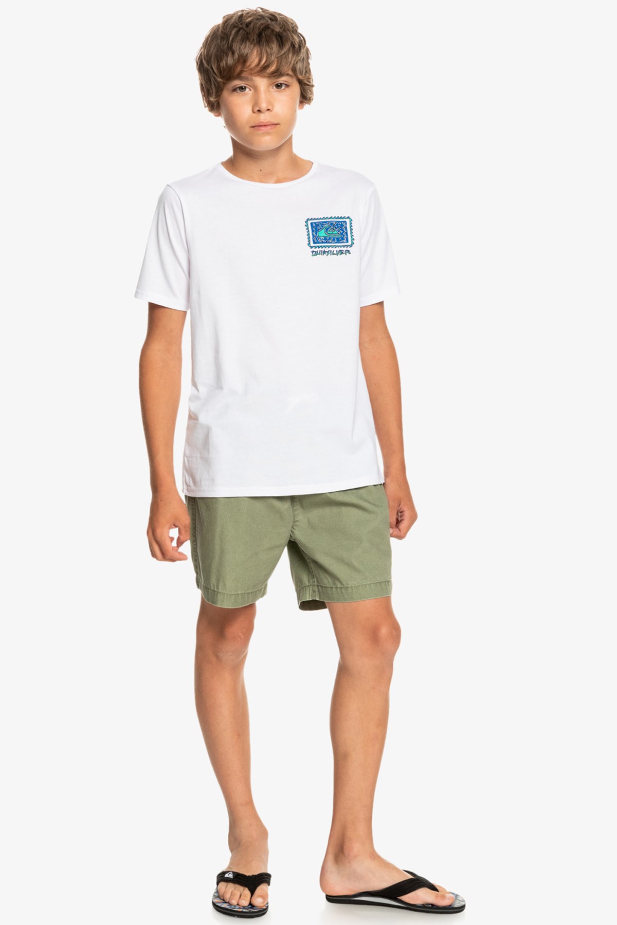 Quiksilver Radical Roots Çocuk Tişört EQBZT04427 Beyaz