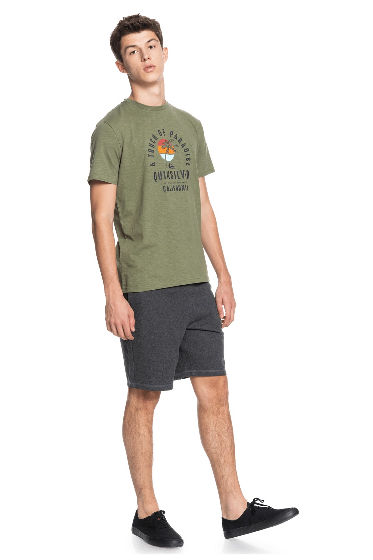 Quiksilver Delmar Erkek Bermuda Şort EQYFB03240-KRPH Gri