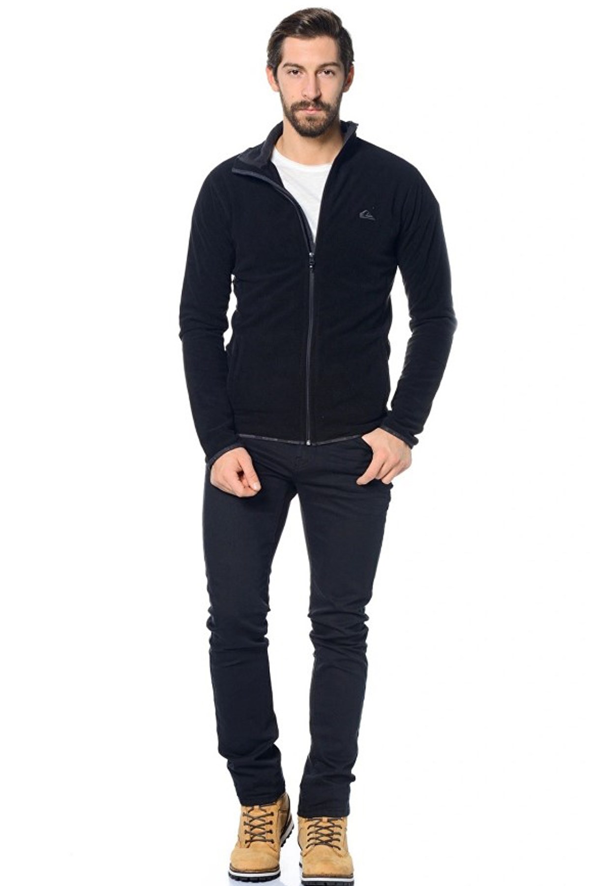 Quiksilver Mission FZ Erkek Polar Ceket EQYFT03162 Siyah