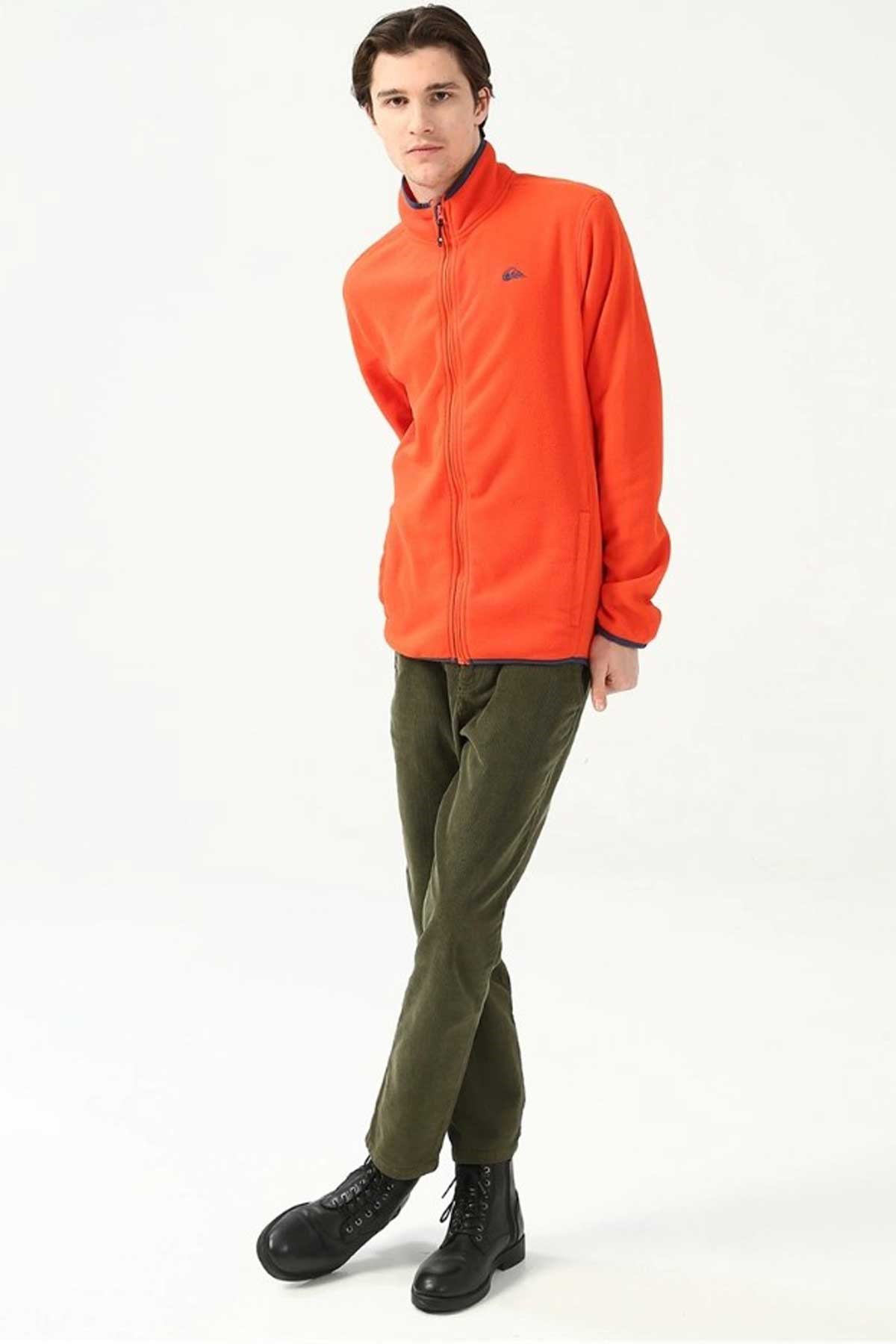 Quiksilver Mission Fz Erkek Polar Ceket EQYFT03162-12809 Turuncu