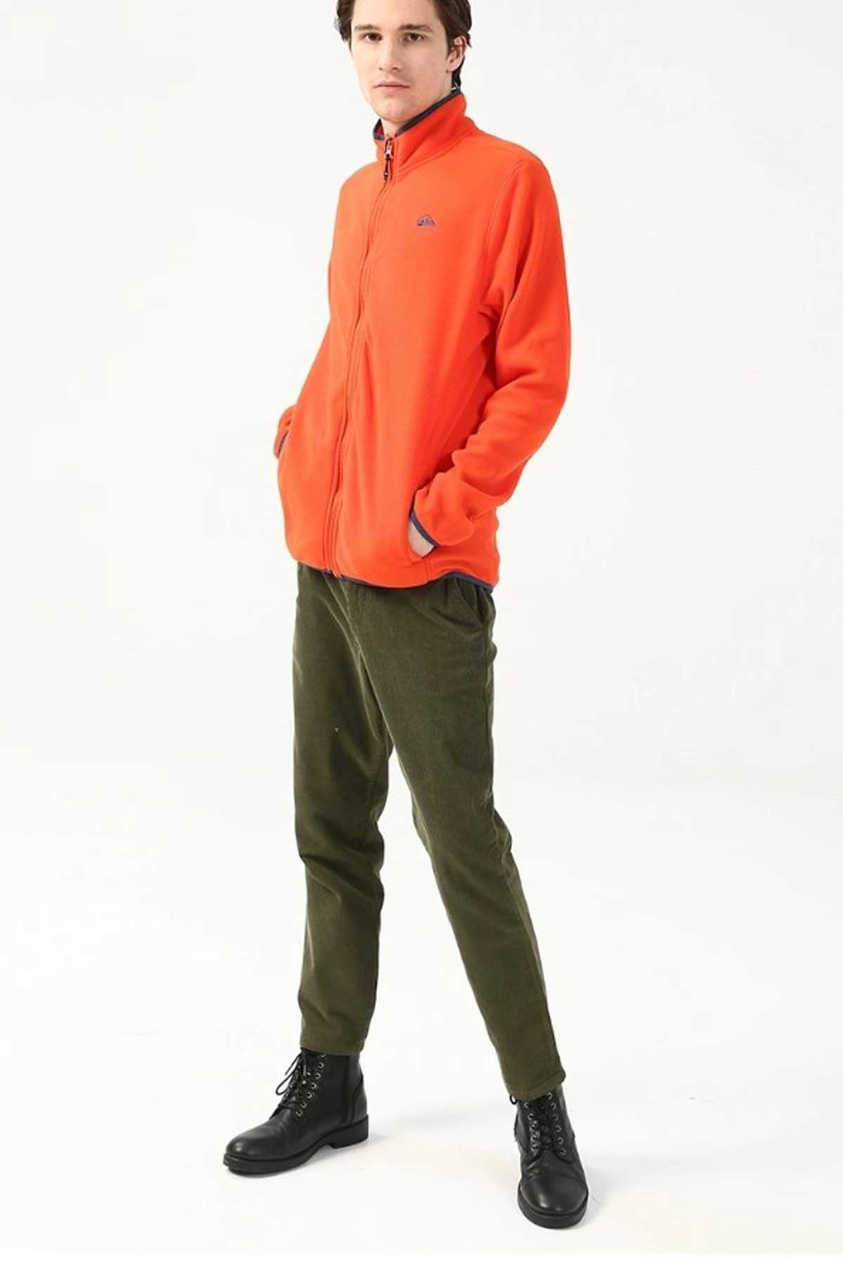 Quiksilver Mission Fz Erkek Polar Ceket EQYFT03162-12809 Turuncu