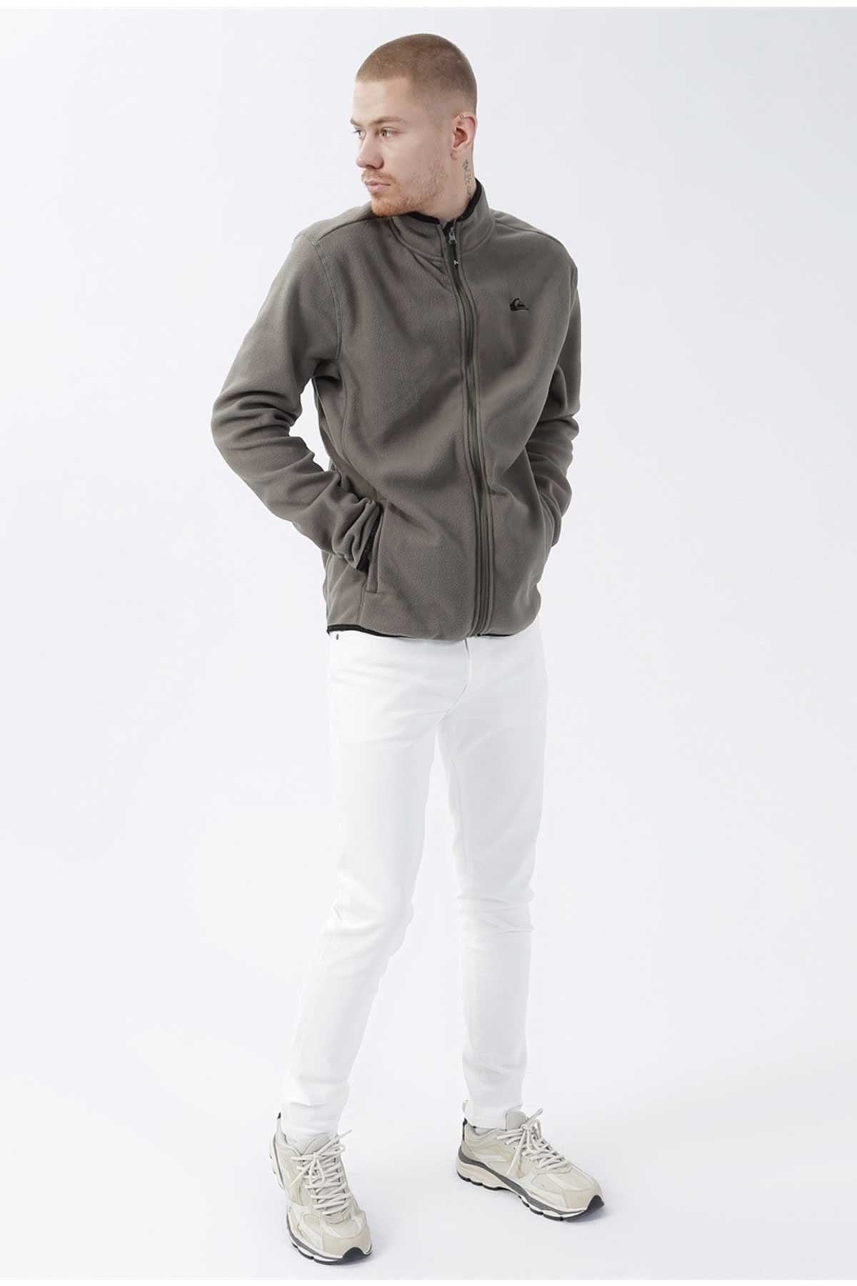 Quiksilver Mission Fz Erkek Polar Ceket EQYFT03162-680 Yeşil