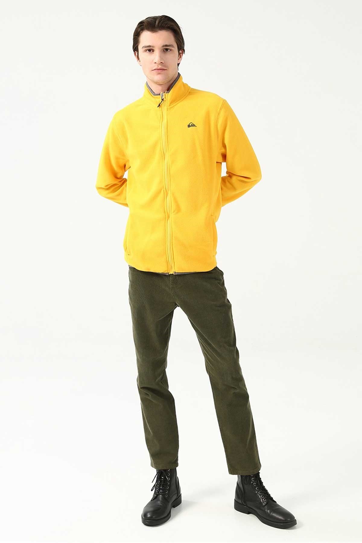 Quiksilver Mission FZ Erkek Polar Ceket EQYFT03162-77 Sarı