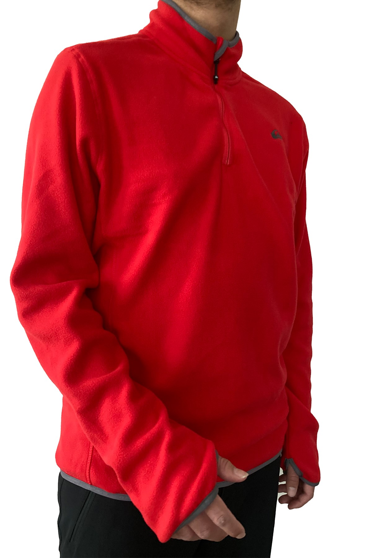 Quiksilver Mission Halfzip Erkek Polar Sweatshirt EQYFT03163 Kırmızı