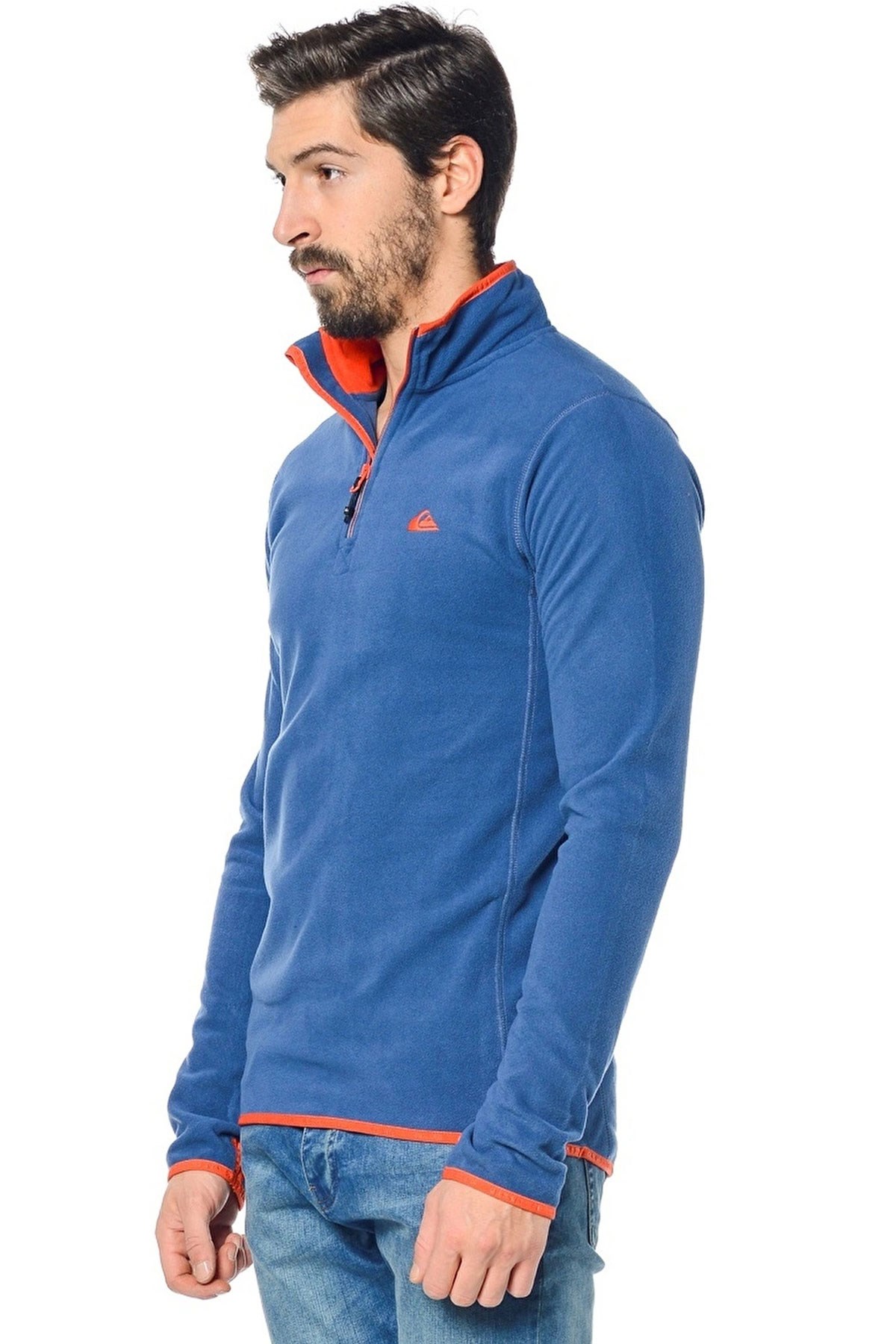 Quiksilver Mission Halfzip Erkek Polar Sweatshirt EQYFT03163 Mavi