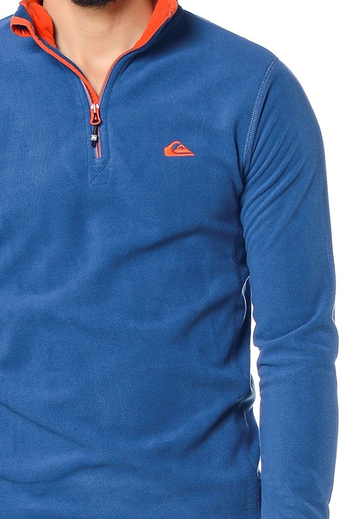 Quiksilver Mission Halfzip Erkek Polar Sweatshirt EQYFT03163 Mavi