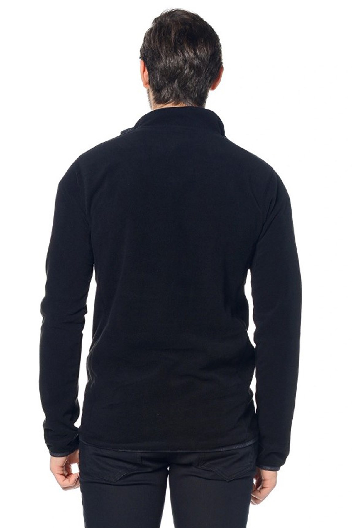 Quiksilver Mission Halfzip Erkek Polar Sweatshirt EQYFT03163 Siyah