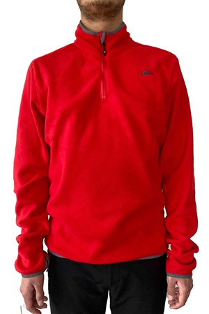Quiksilver Mission Halfzip Erkek Polar Sweatshirt EQYFT03163 Kırmızı