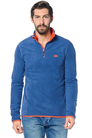 Quiksilver Mission Halfzip Erkek Polar Sweatshirt EQYFT03163 Mavi