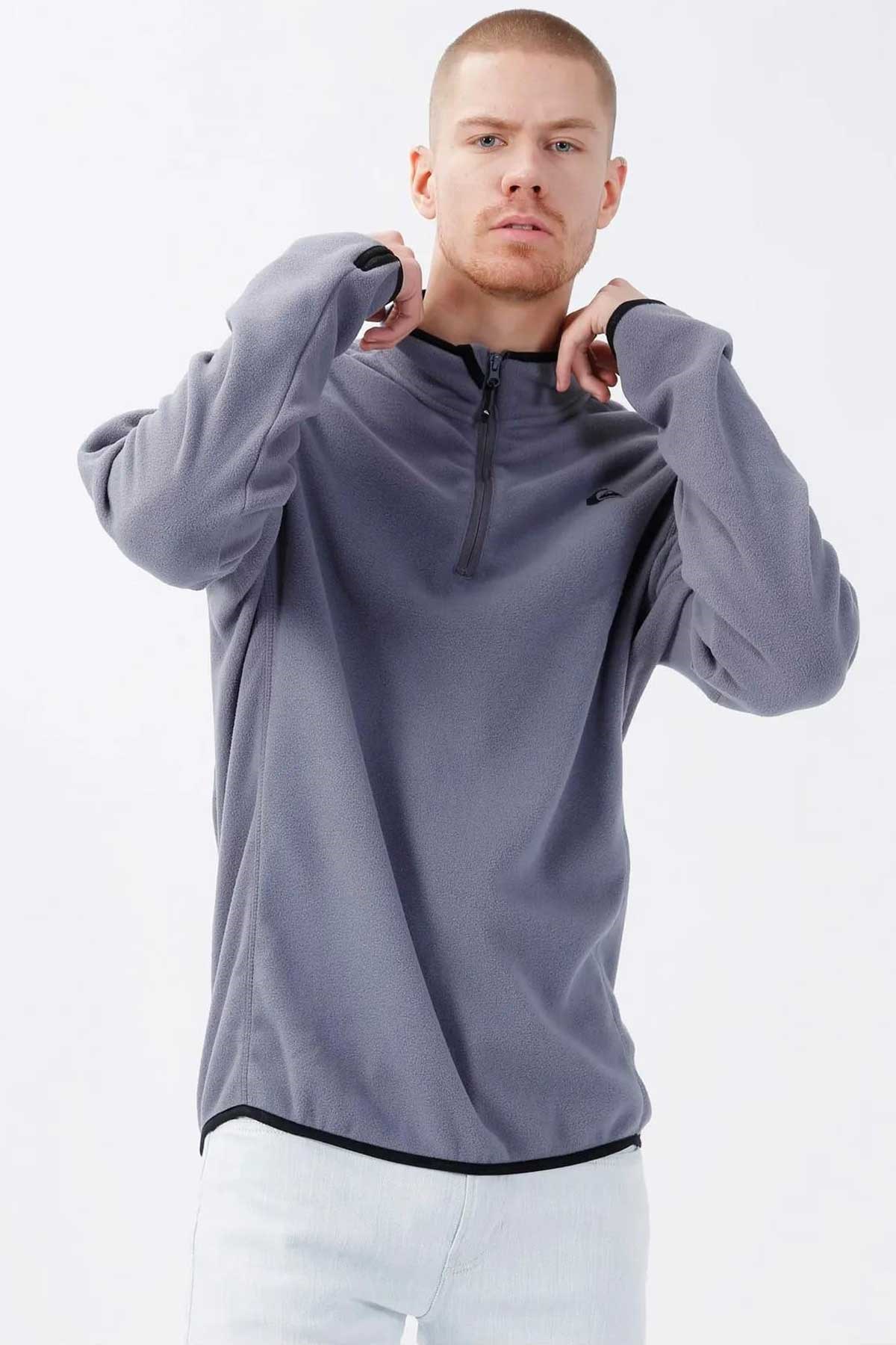 Quiksilver Mission Halfzip Erkek Polar EQYFT03163-12719 Gri