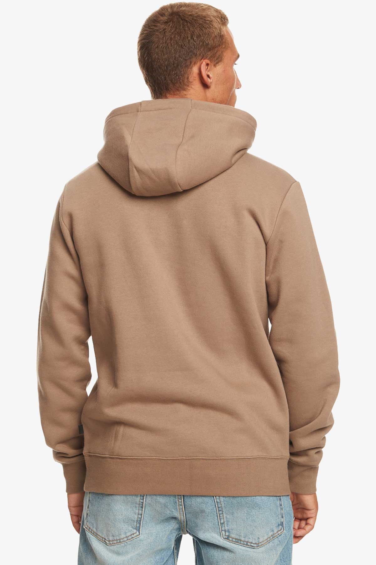 Quiksilver Big Logo Hood Erkek Sweatshirt EQYFT04450-112 Kahverengi