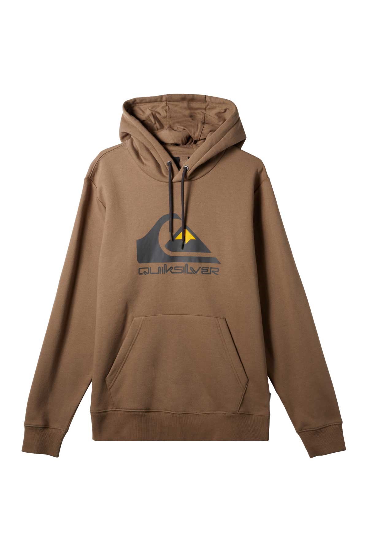 Quiksilver Big Logo Hood Erkek Sweatshirt EQYFT04450-112 Kahverengi