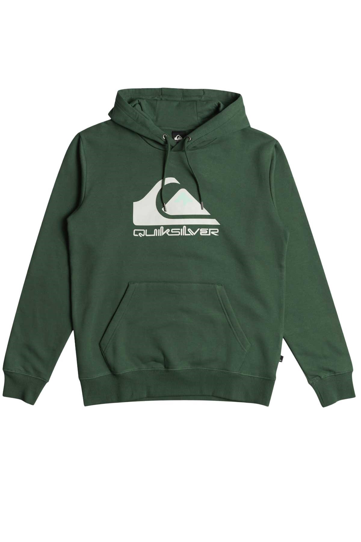 Quiksilver Big Logo Hood Erkek Sweatshirt EQYFT04450-GSG0 Yeşil