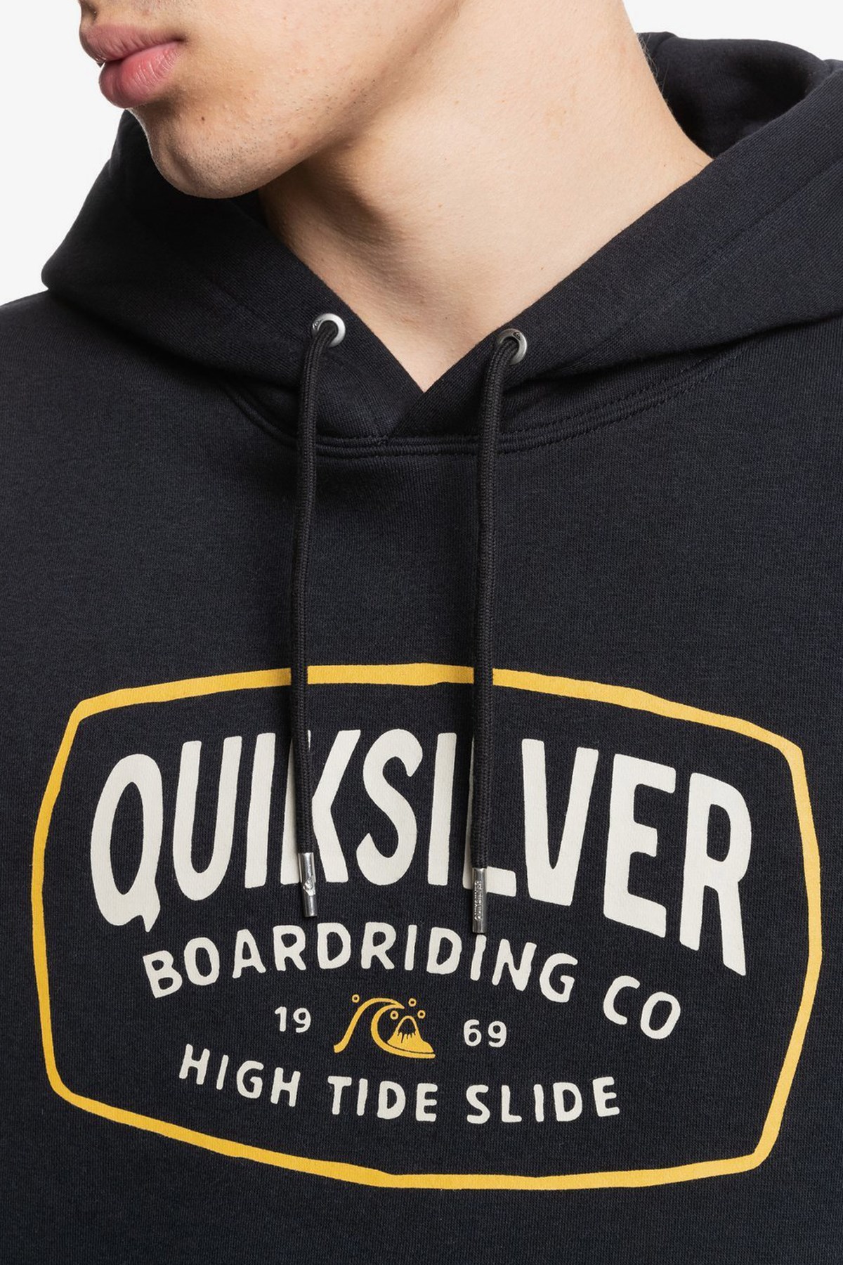 Quiksilver High Cloud Erkek Kapşonlu Sweatshirt EQYFT04456-KVJ0 Siyah
