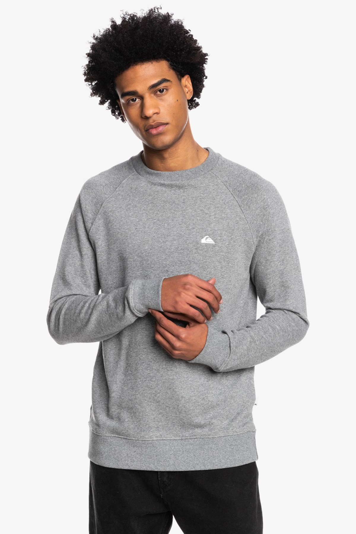 Quiksilver Essentials Erkek Sweatshirt EQYFT04647 Gri