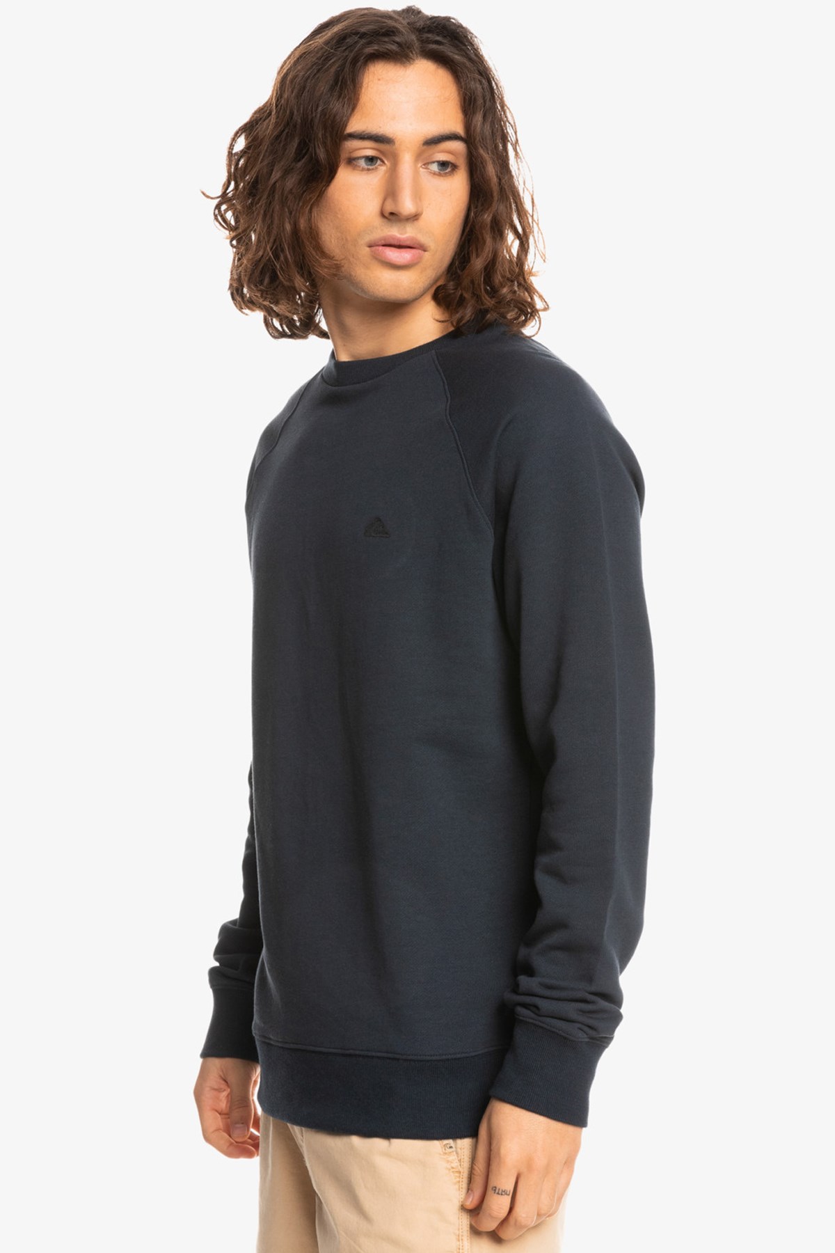 Quiksilver Essentials Erkek Sweatshirt EQYFT04647 Lacivert