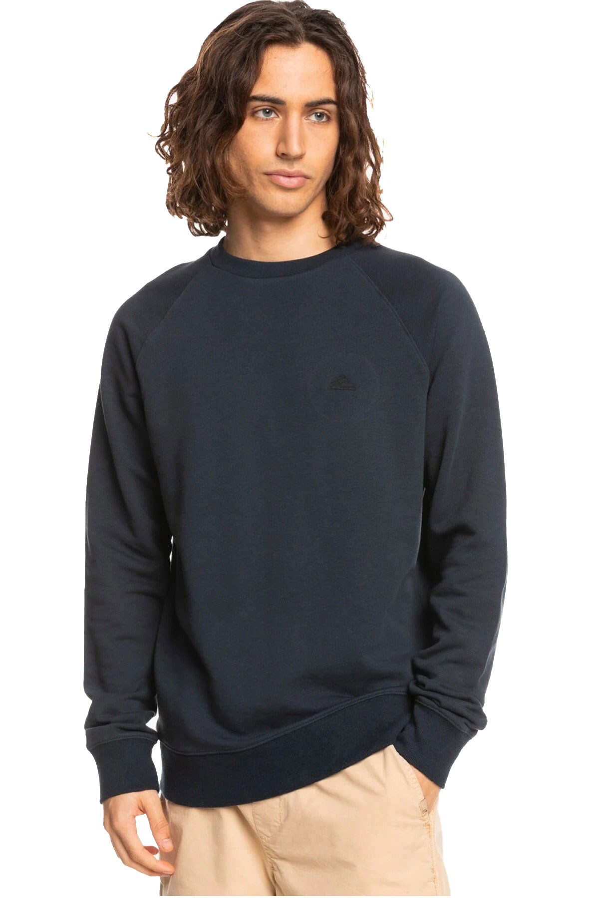 Quiksilver Essentials Erkek Sweatshirt EQYFT04647 Mavi