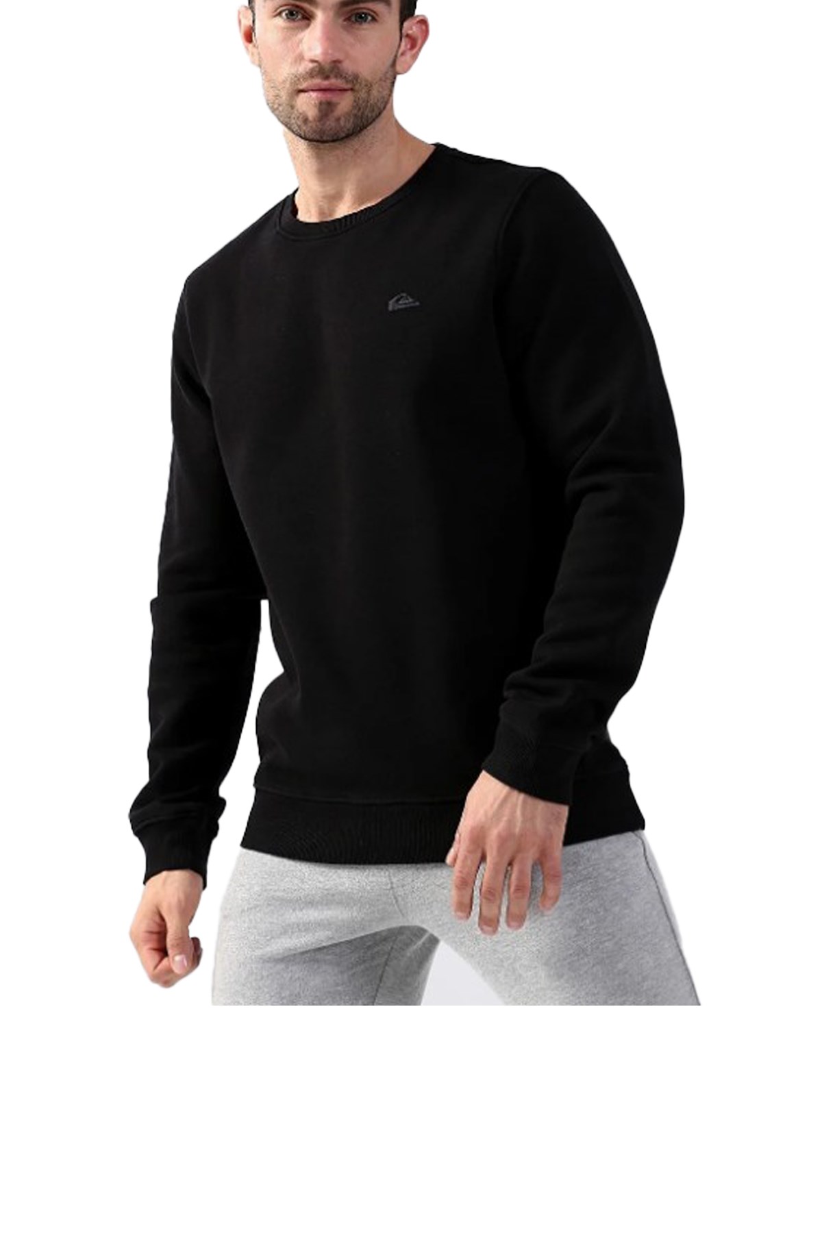 Quiksilver Essentials Erkek Sweatshirt EQYFT04647 Siyah