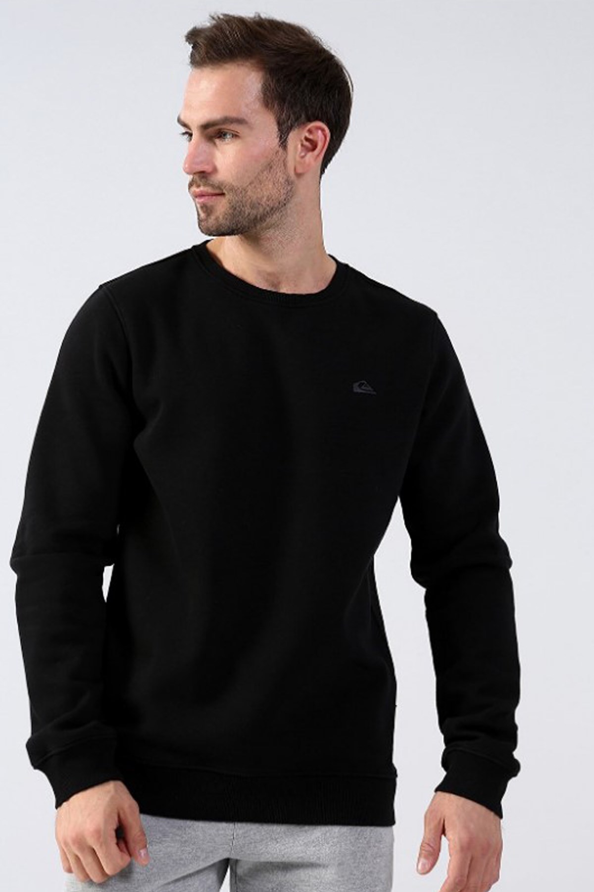 Quiksilver Essentials Erkek Sweatshirt EQYFT04647 Siyah