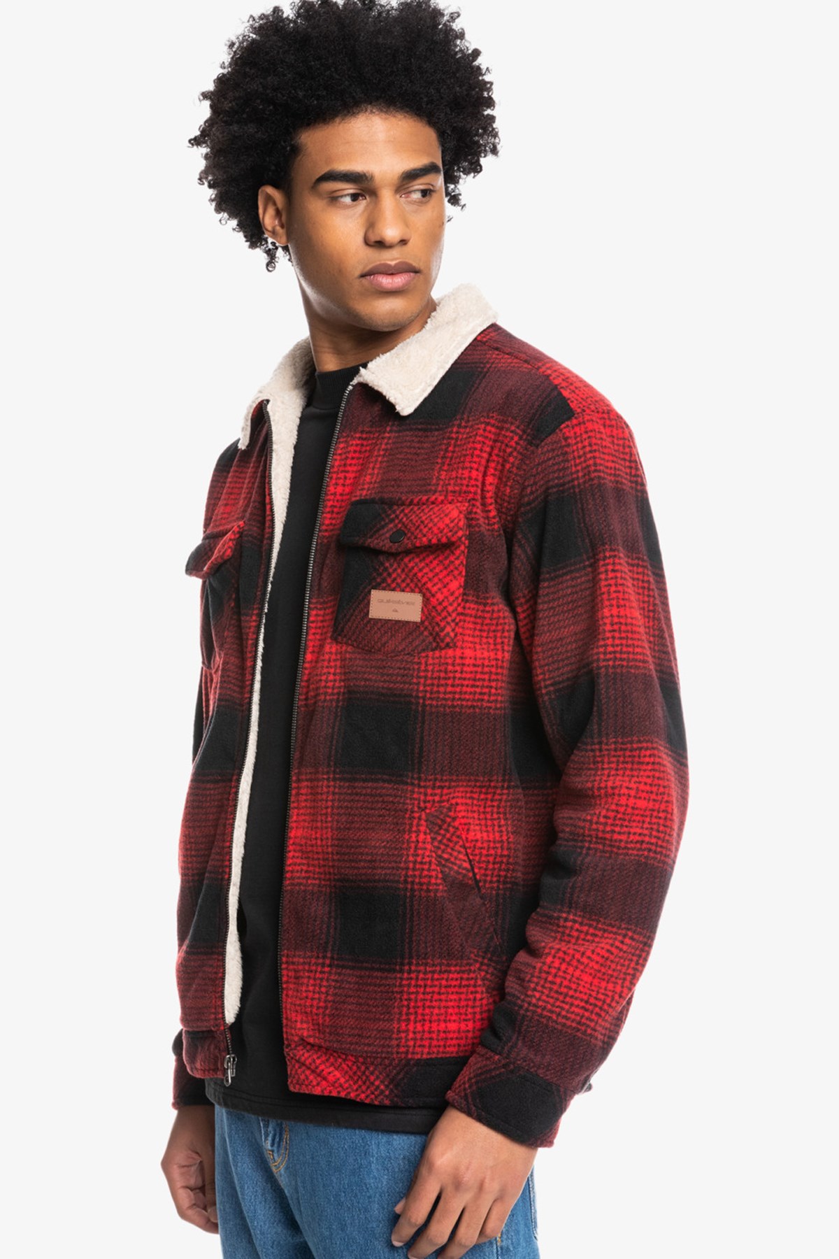 Quiksilver Deck Fleece Erkek Ceket EQYFT04665 Kırmızı