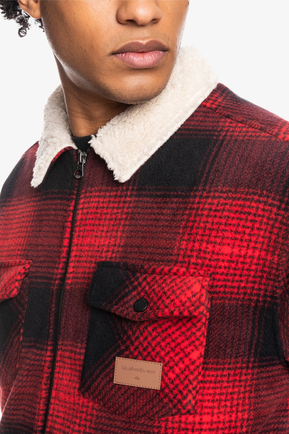 Quiksilver Deck Fleece Erkek Ceket EQYFT04665 Kırmızı