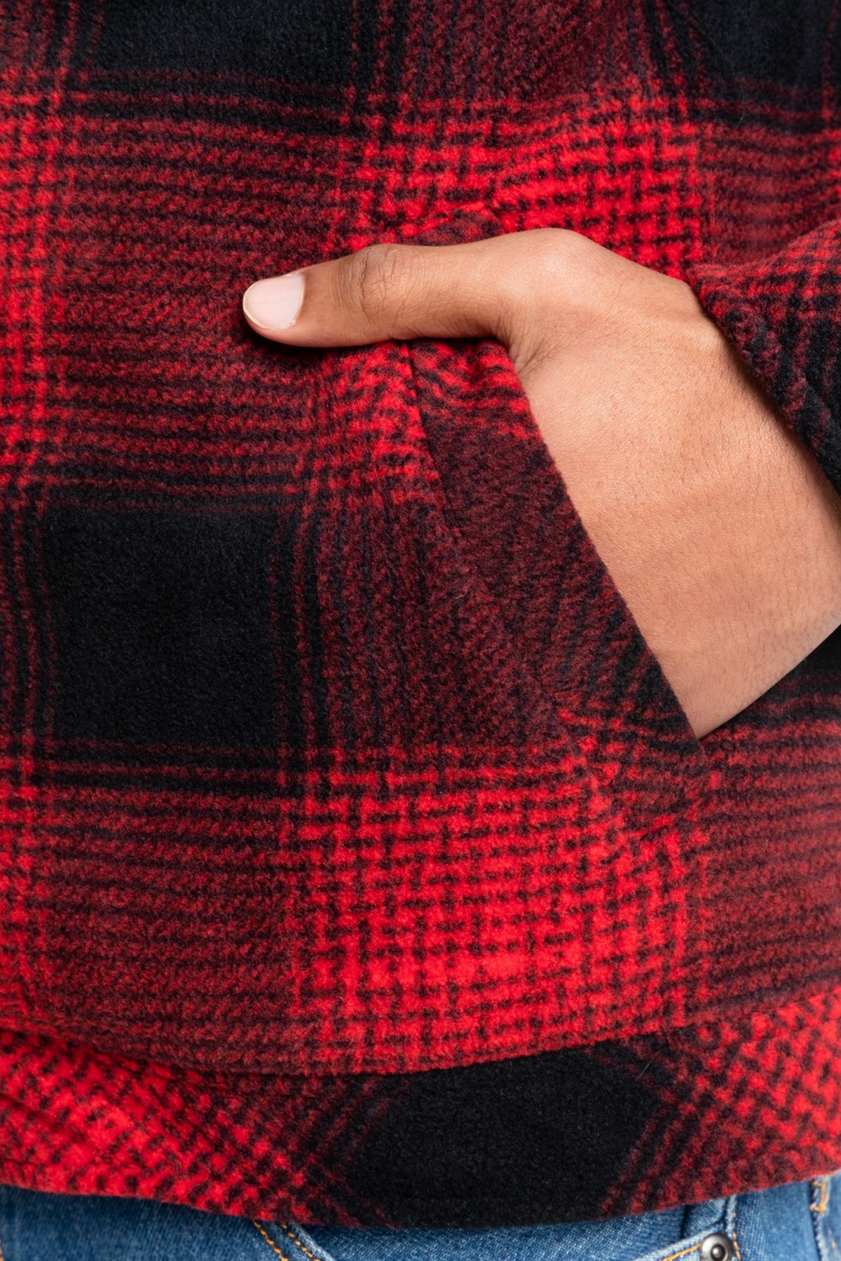 Quiksilver Deck Fleece Erkek Ceket EQYFT04665 Kırmızı