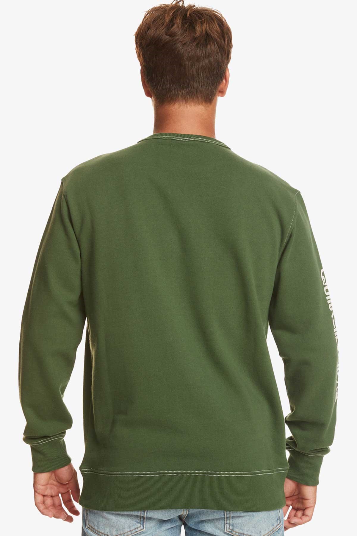 Quiksilver The Original Crew Erkek Sweatshirt EQYFT04793-GSG0 Yeşil