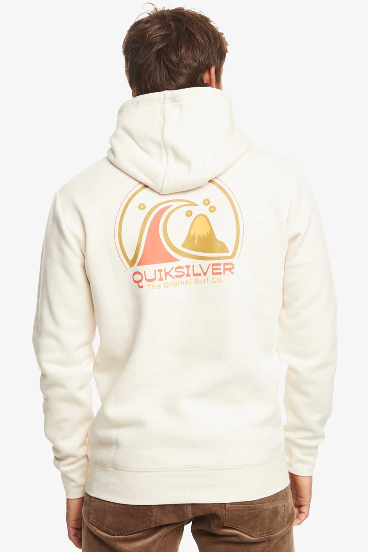 Quiksilver Clean Circle Erkek Sweatshirt EQYFT04831-11492 Ekru